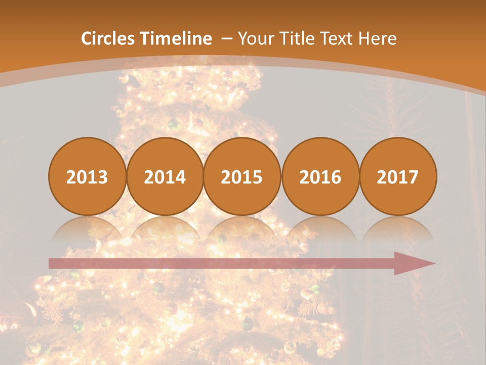 Christmas Tree Lights PowerPoint Template