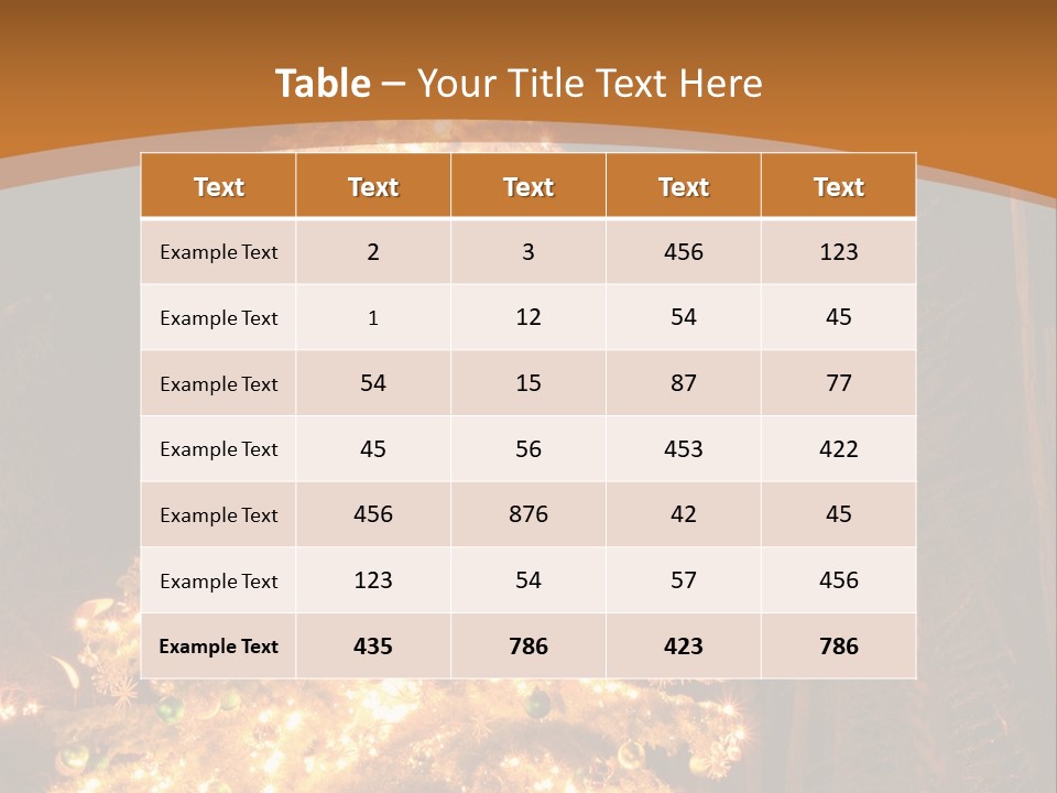 Christmas Tree Lights PowerPoint Template