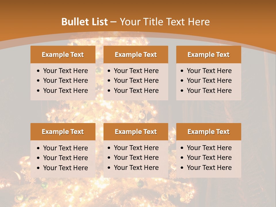 Christmas Tree Lights PowerPoint Template