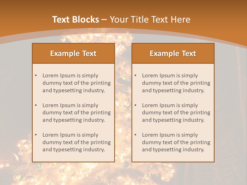 Christmas Tree Lights PowerPoint Template