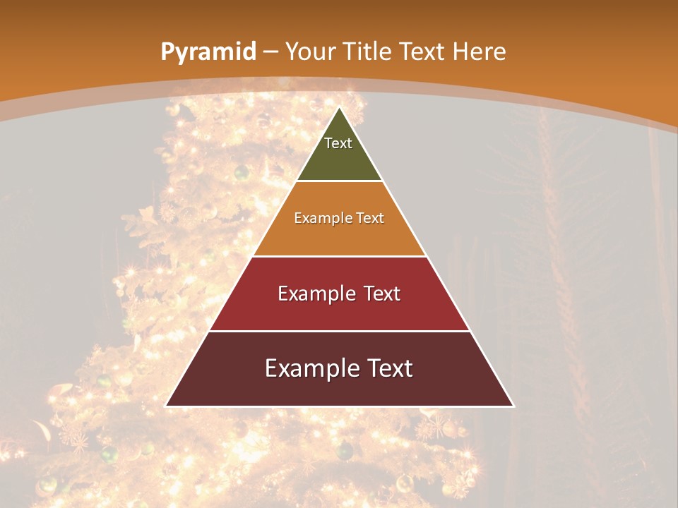 Christmas Tree Lights PowerPoint Template