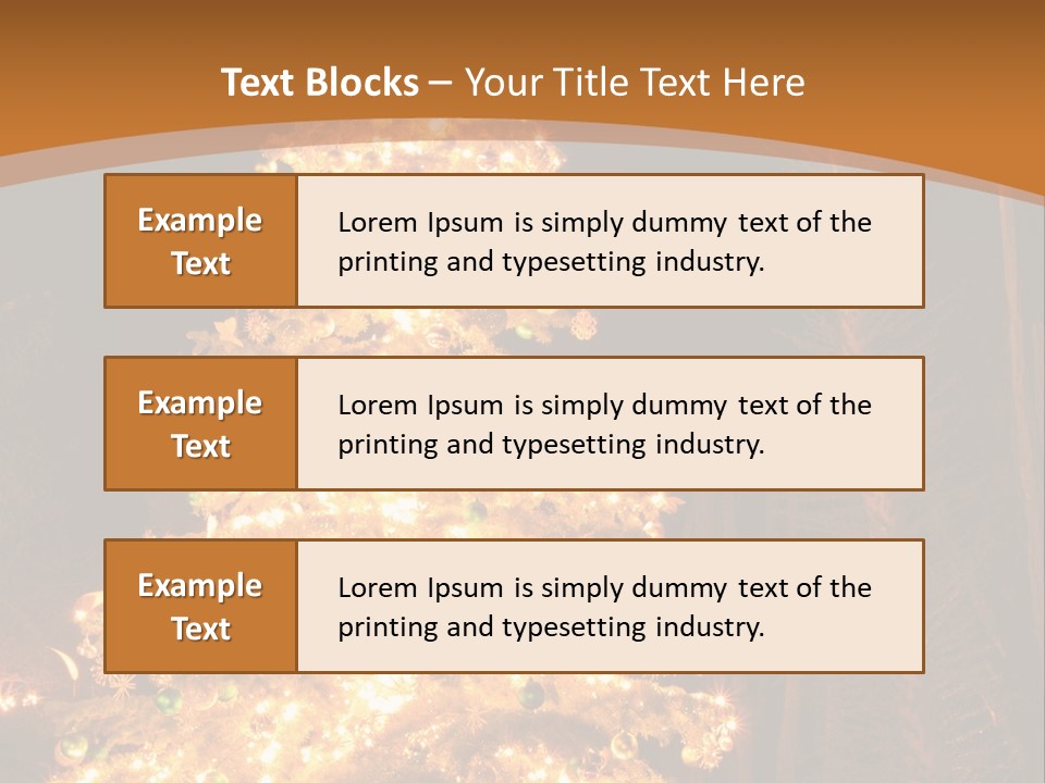 Christmas Tree Lights PowerPoint Template