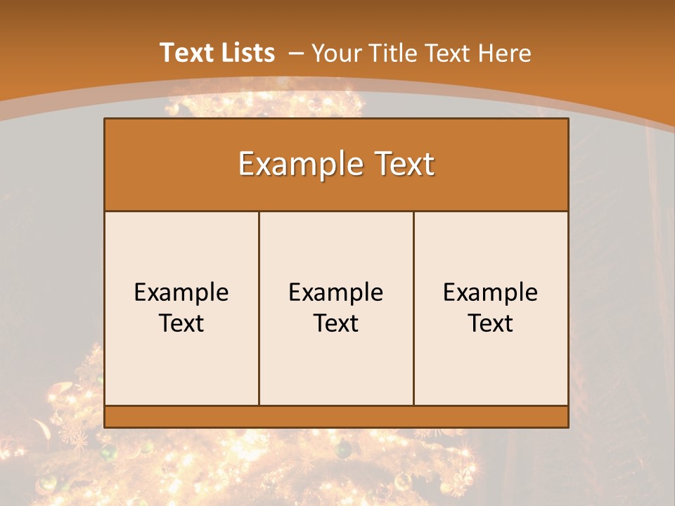 Christmas Tree Lights PowerPoint Template
