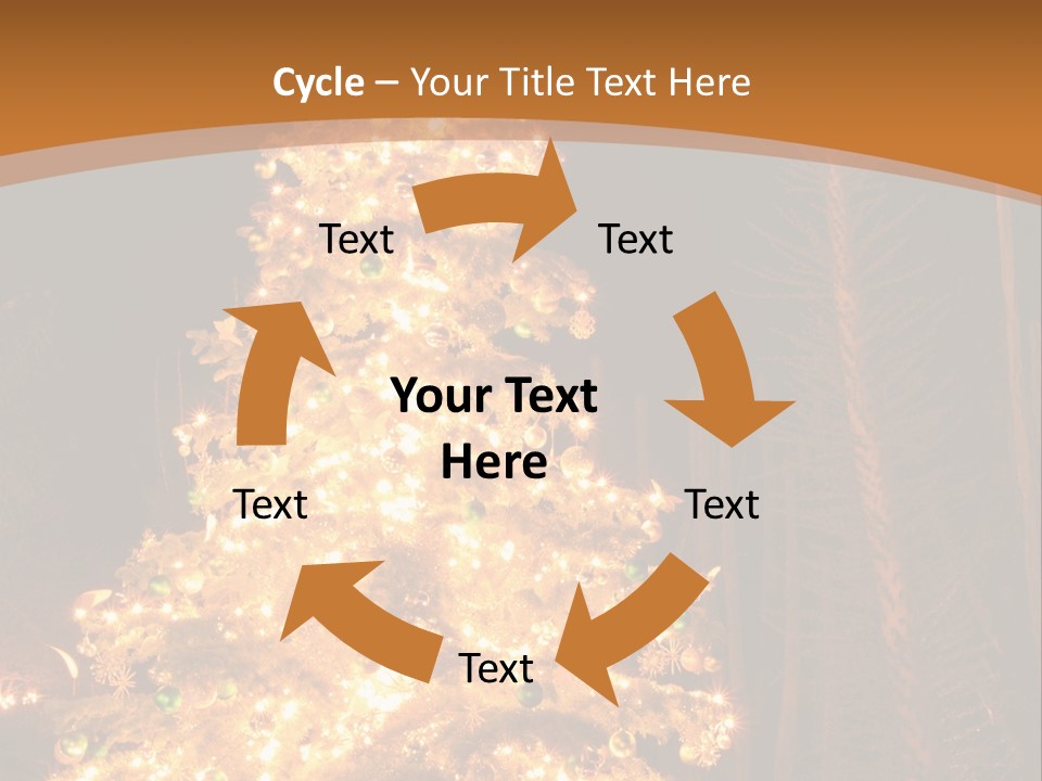 Christmas Tree Lights PowerPoint Template