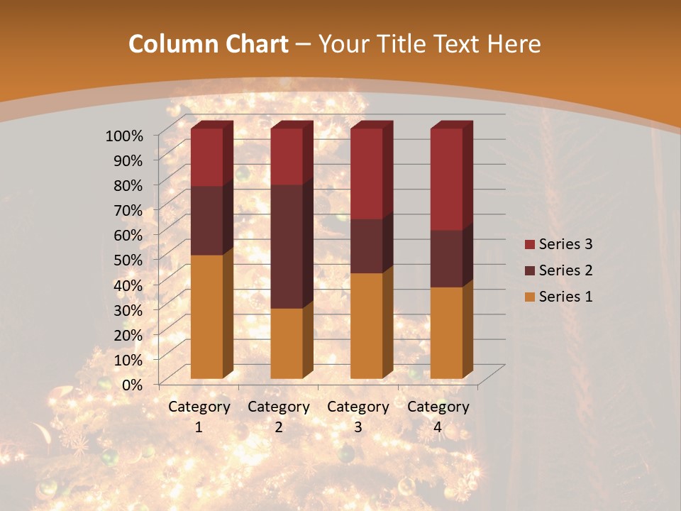Christmas Tree Lights PowerPoint Template