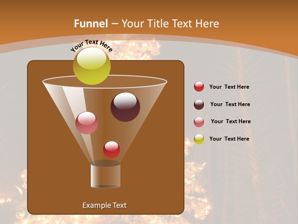 Christmas Tree Lights PowerPoint Template