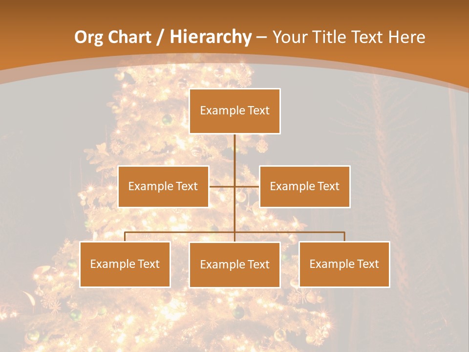 Christmas Tree Lights PowerPoint Template