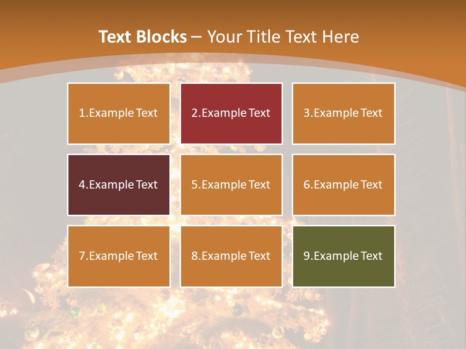 Christmas Tree Lights PowerPoint Template