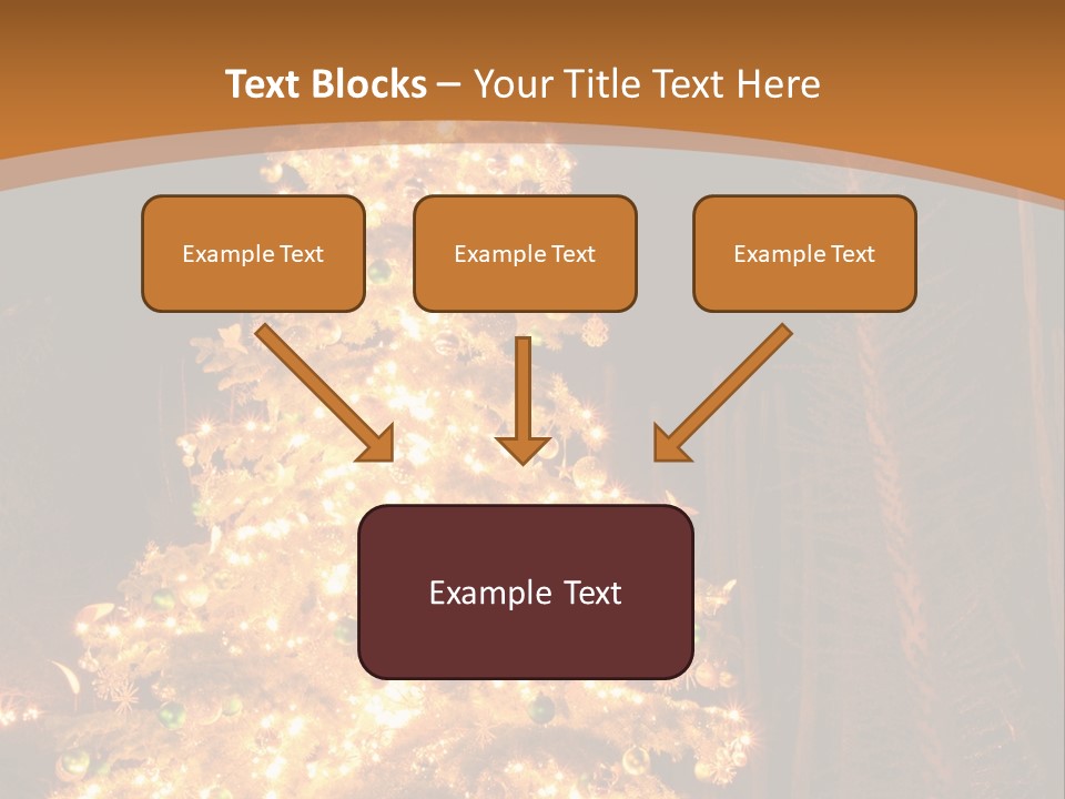 Christmas Tree Lights PowerPoint Template