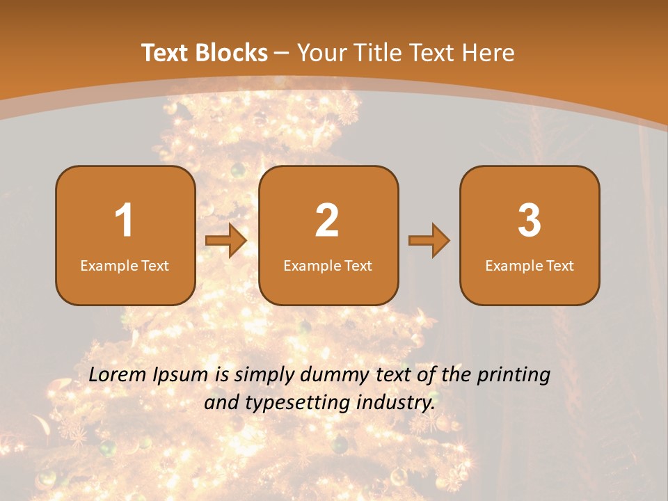Christmas Tree Lights PowerPoint Template