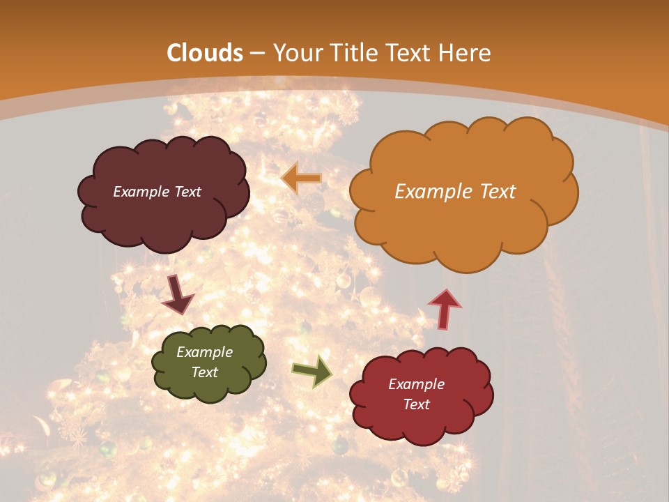 Christmas Tree Lights PowerPoint Template