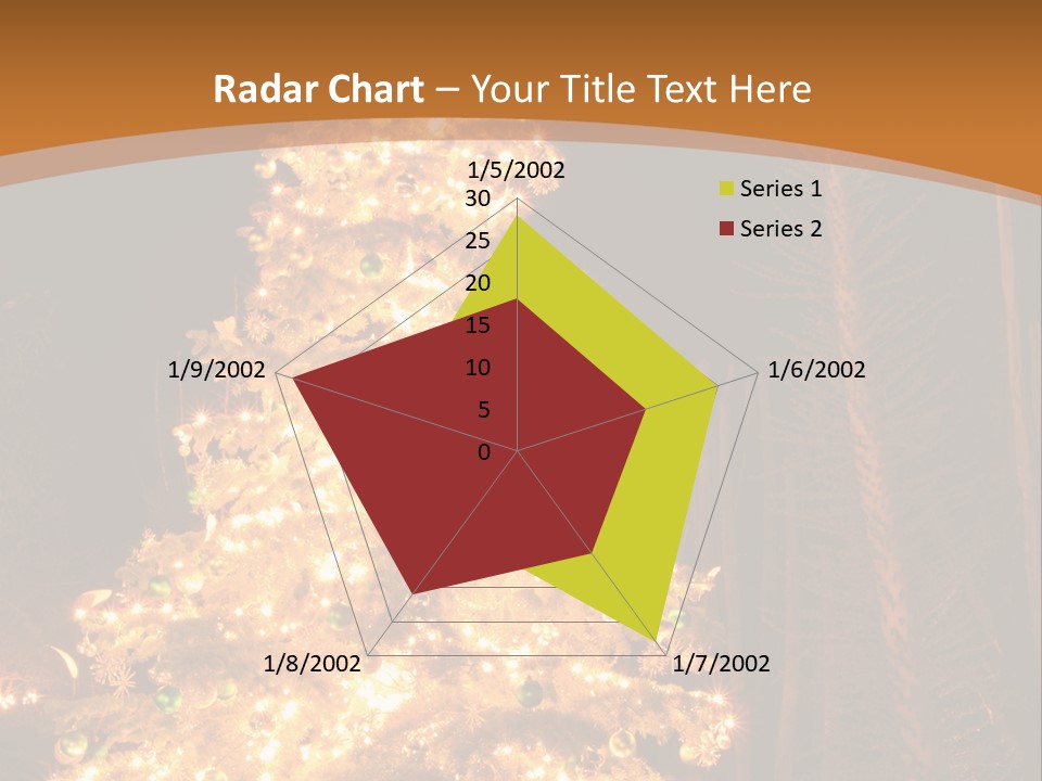 Christmas Tree Lights PowerPoint Template