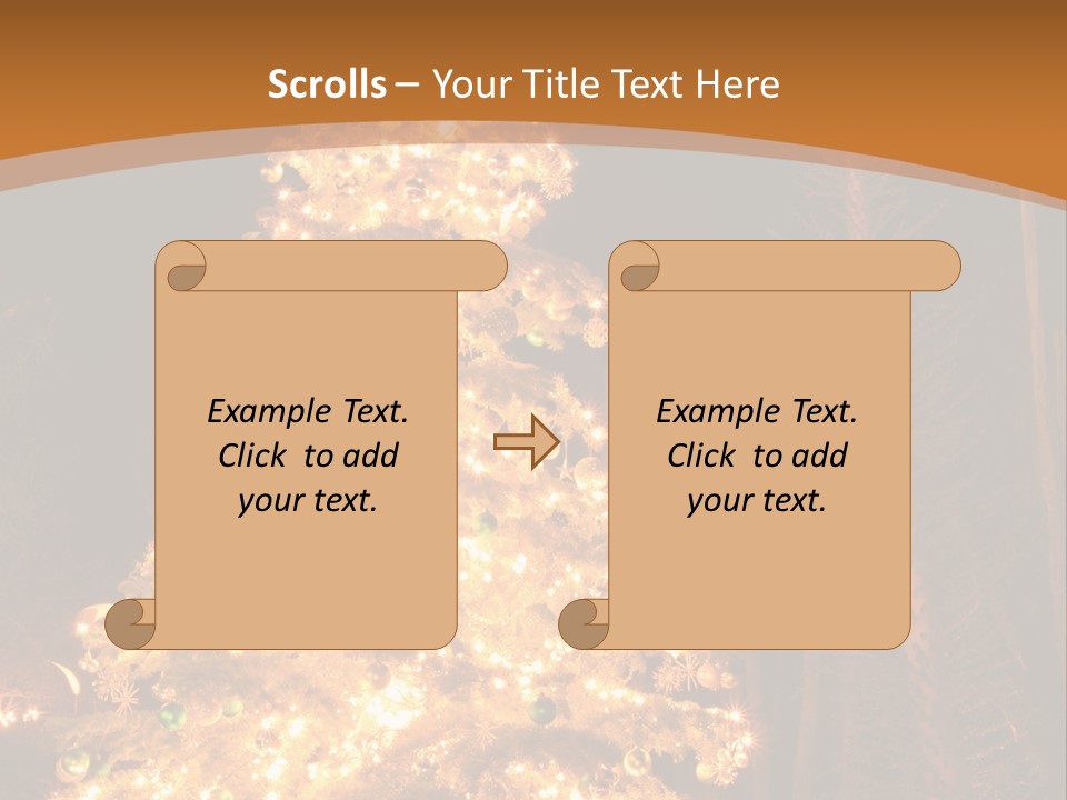 Christmas Tree Lights PowerPoint Template