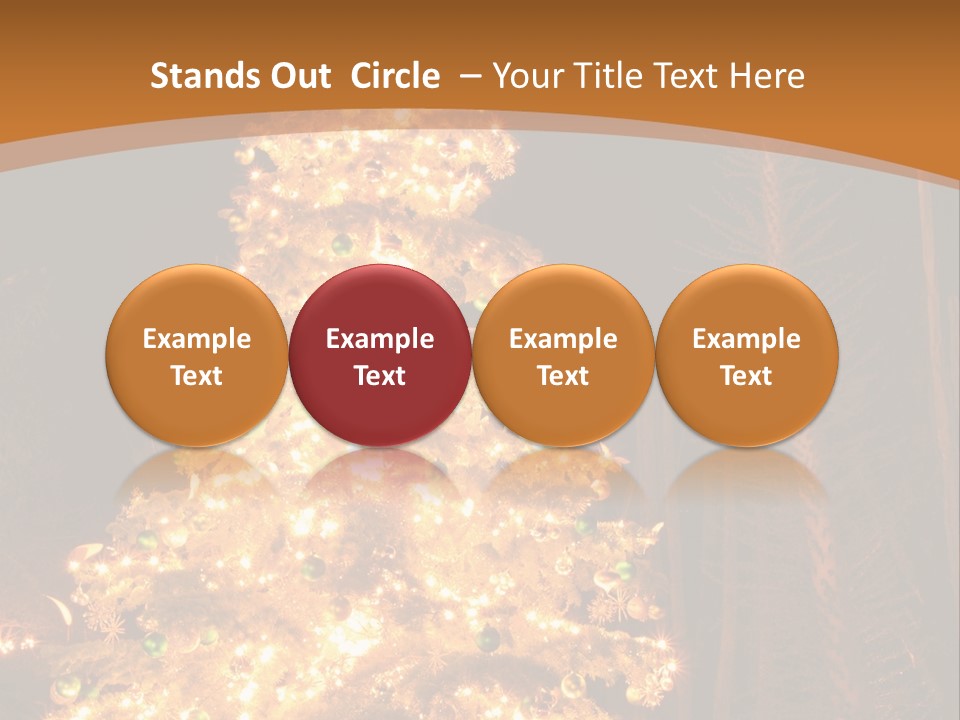 Christmas Tree Lights PowerPoint Template