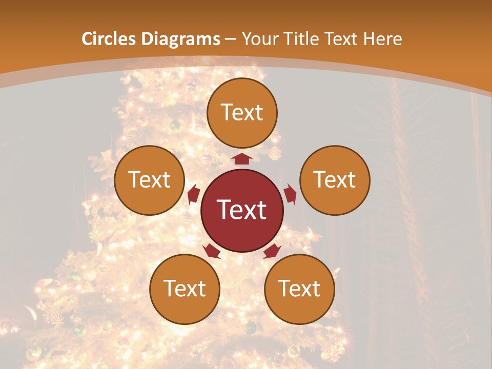 Christmas Tree Lights PowerPoint Template