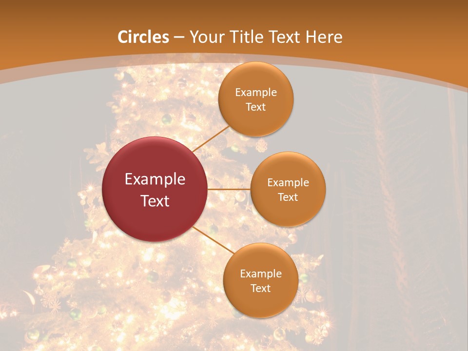 Christmas Tree Lights PowerPoint Template