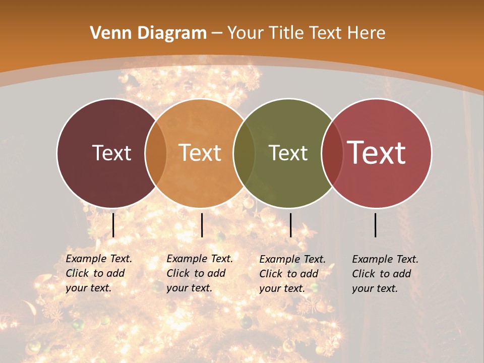 Christmas Tree Lights PowerPoint Template