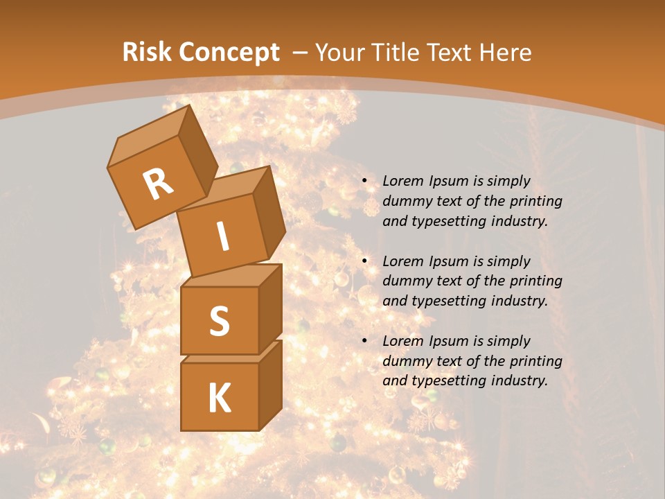 Christmas Tree Lights PowerPoint Template