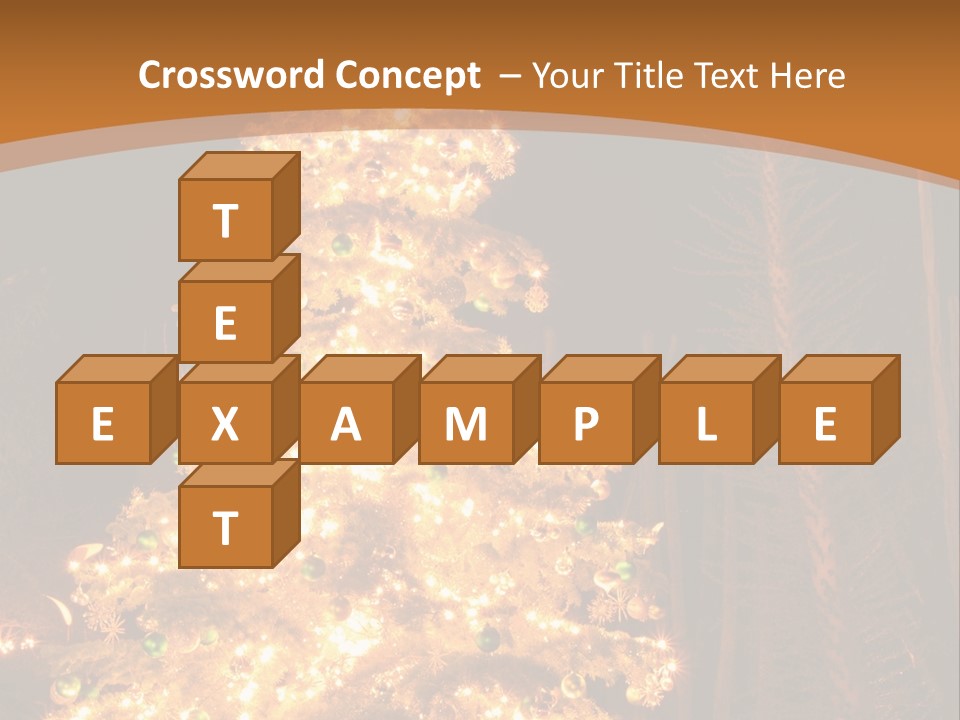 Christmas Tree Lights PowerPoint Template