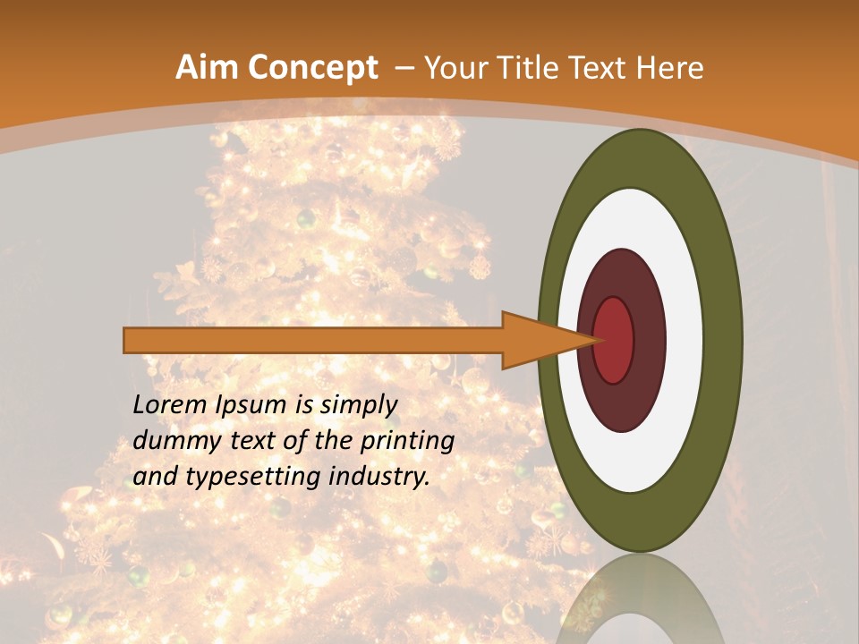 Christmas Tree Lights PowerPoint Template