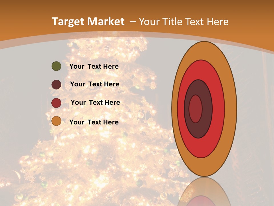 Christmas Tree Lights PowerPoint Template