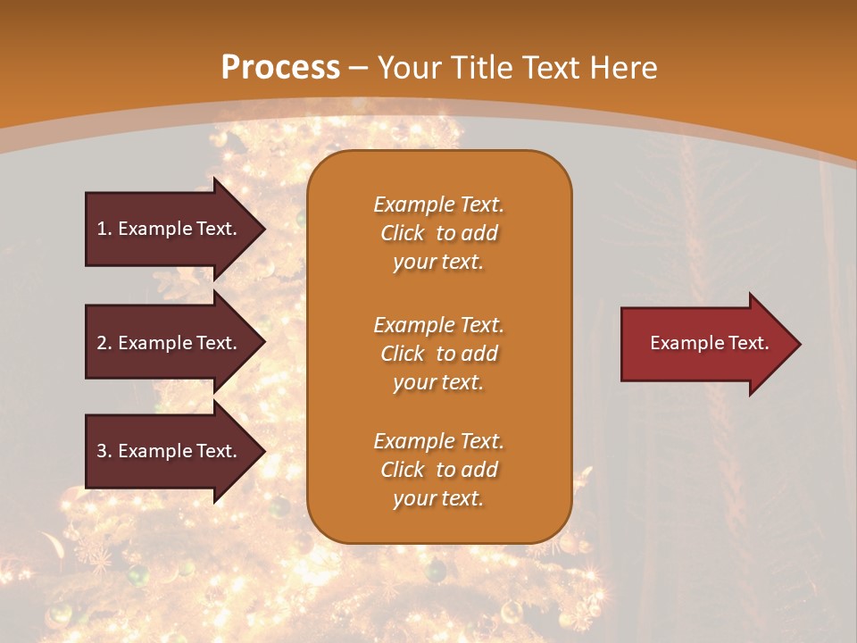 Christmas Tree Lights PowerPoint Template