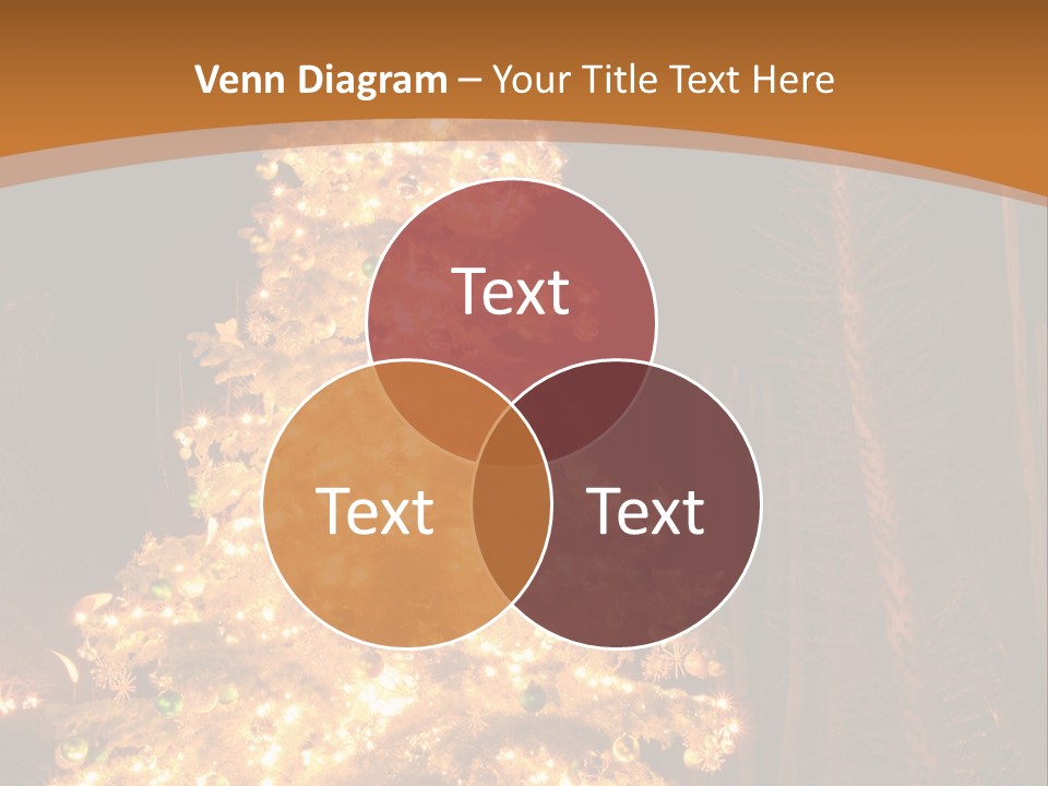 Christmas Tree Lights PowerPoint Template