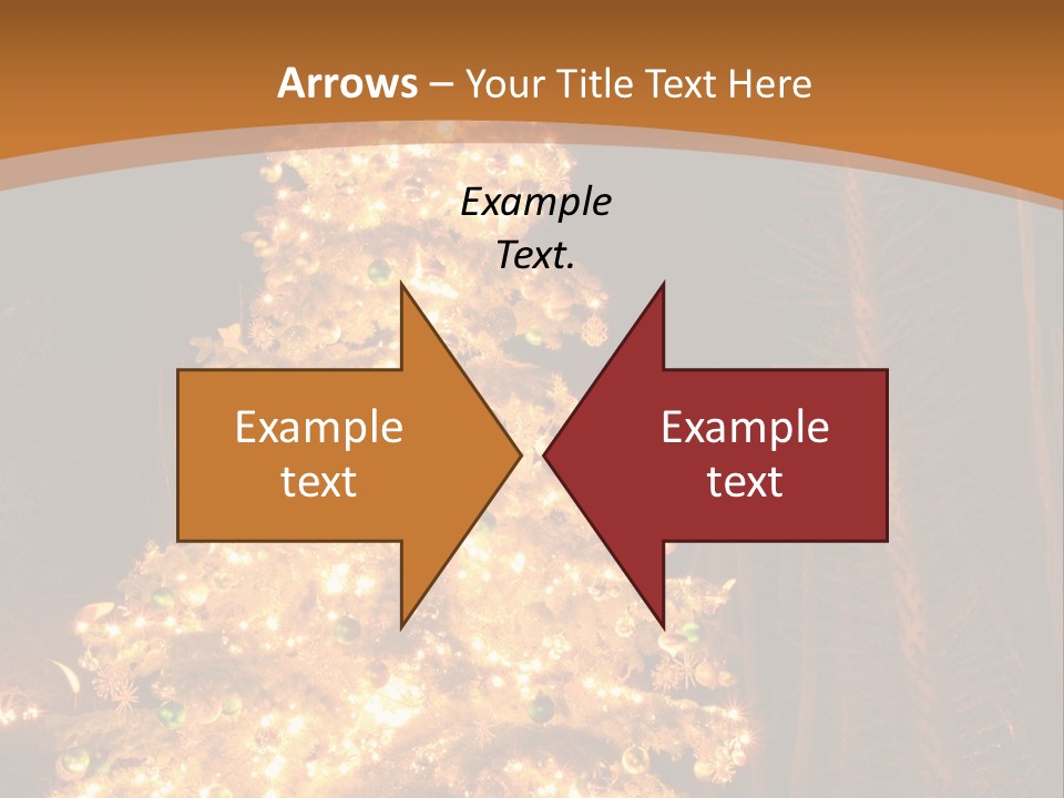 Christmas Tree Lights PowerPoint Template