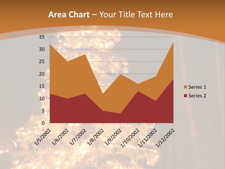 Christmas Tree Lights PowerPoint Template