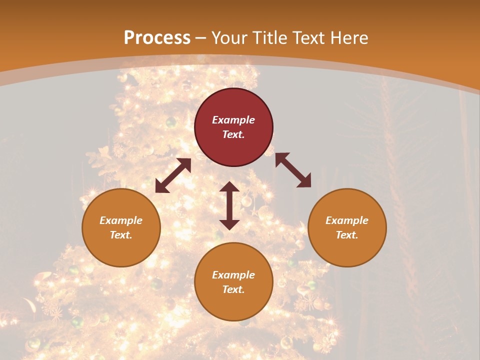 Christmas Tree Lights PowerPoint Template