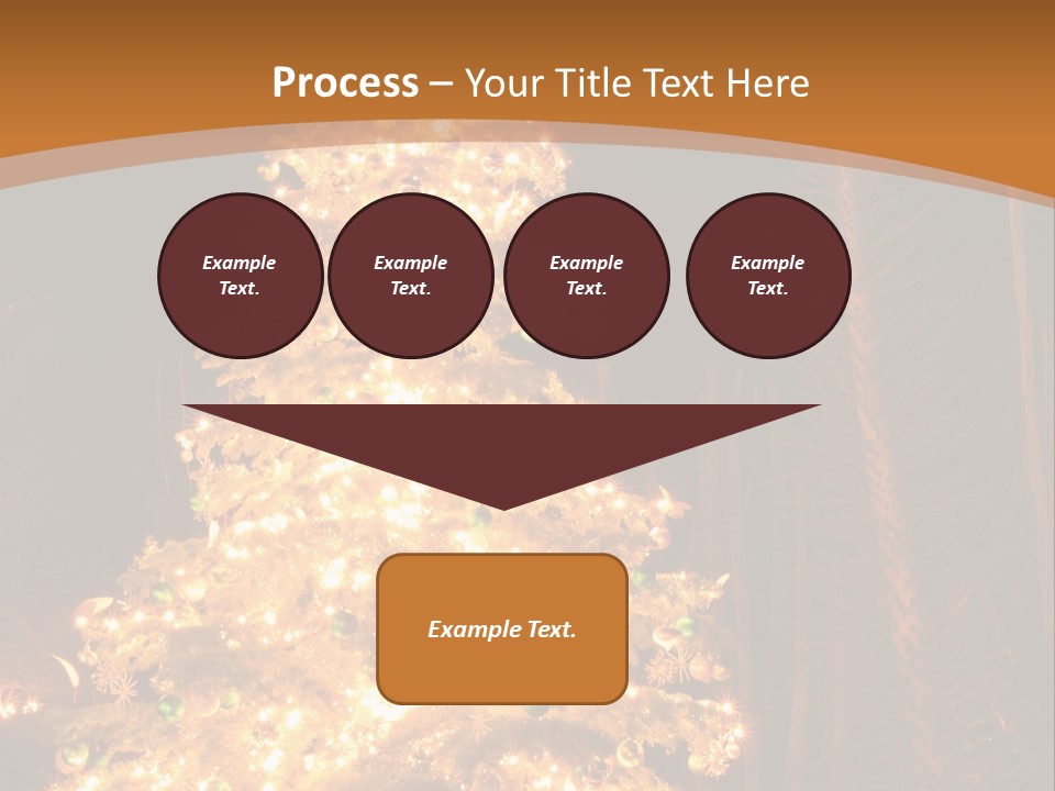 Christmas Tree Lights PowerPoint Template