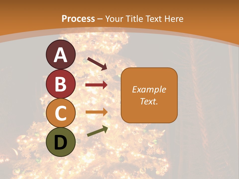 Christmas Tree Lights PowerPoint Template