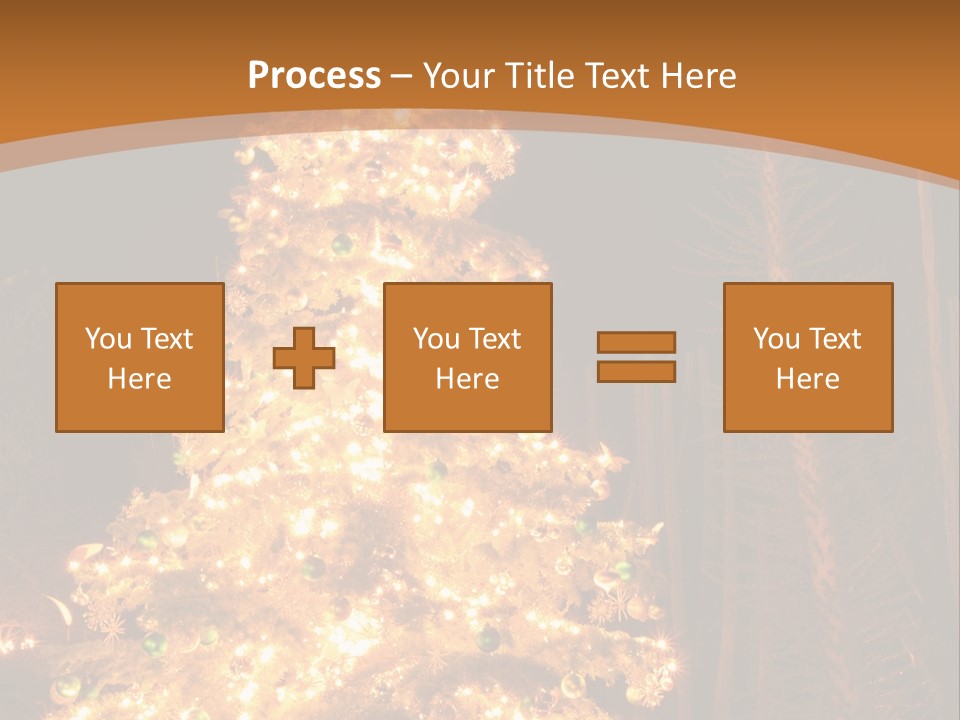Christmas Tree Lights PowerPoint Template