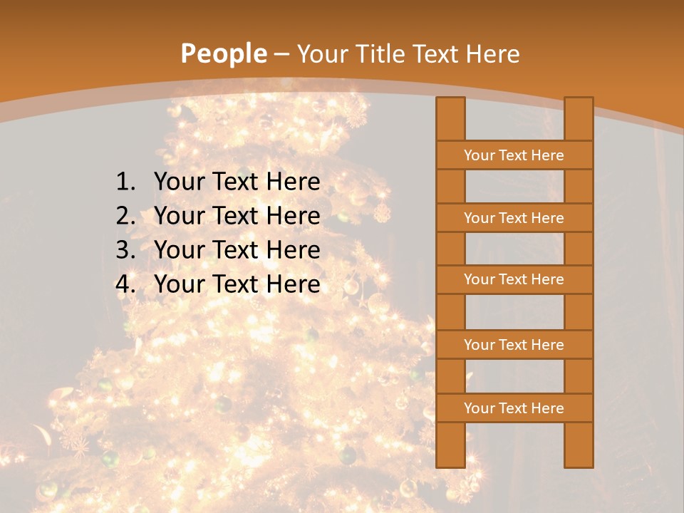 Christmas Tree Lights PowerPoint Template