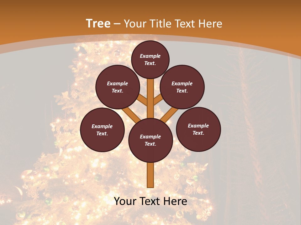 Christmas Tree Lights PowerPoint Template