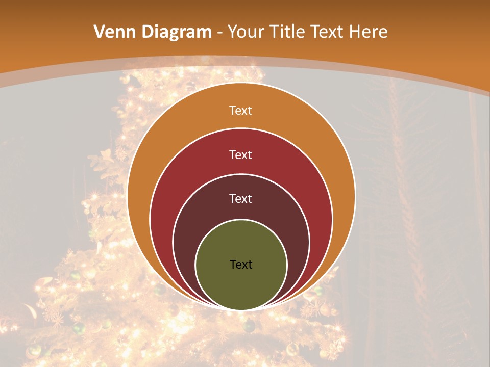Christmas Tree Lights PowerPoint Template