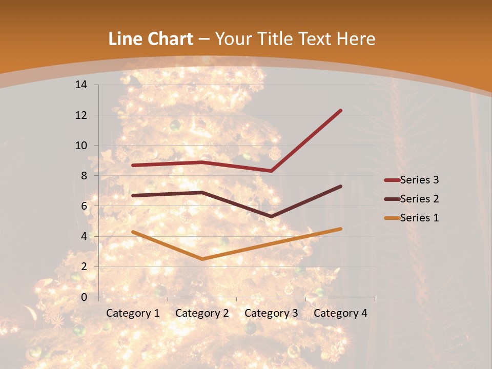 Christmas Tree Lights PowerPoint Template