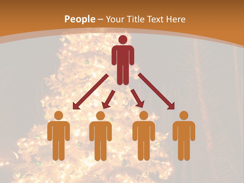 Christmas Tree Lights PowerPoint Template
