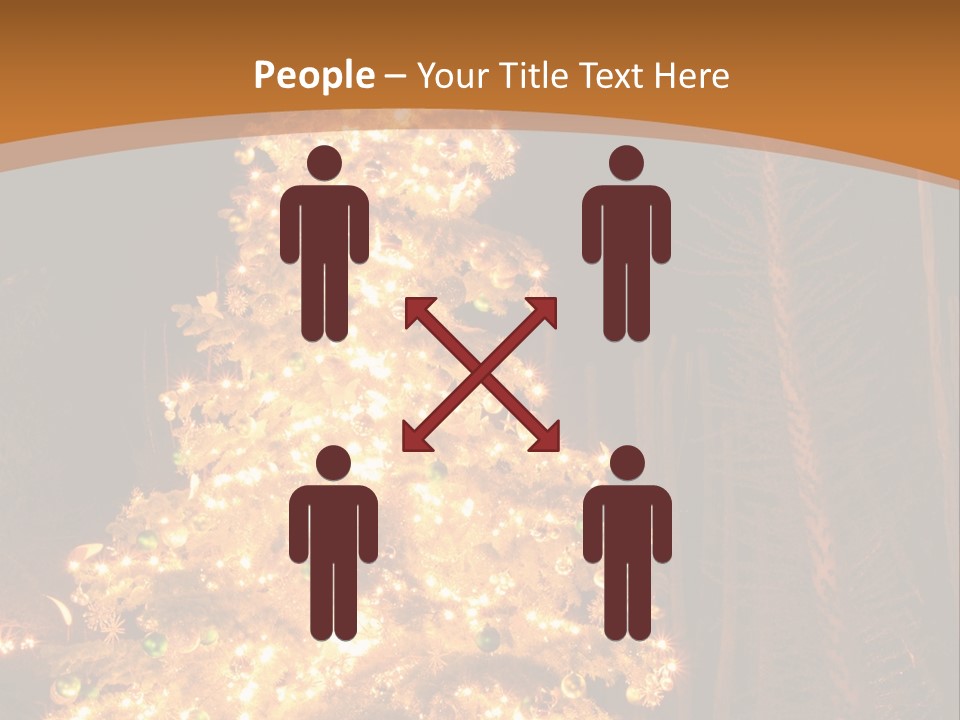 Christmas Tree Lights PowerPoint Template