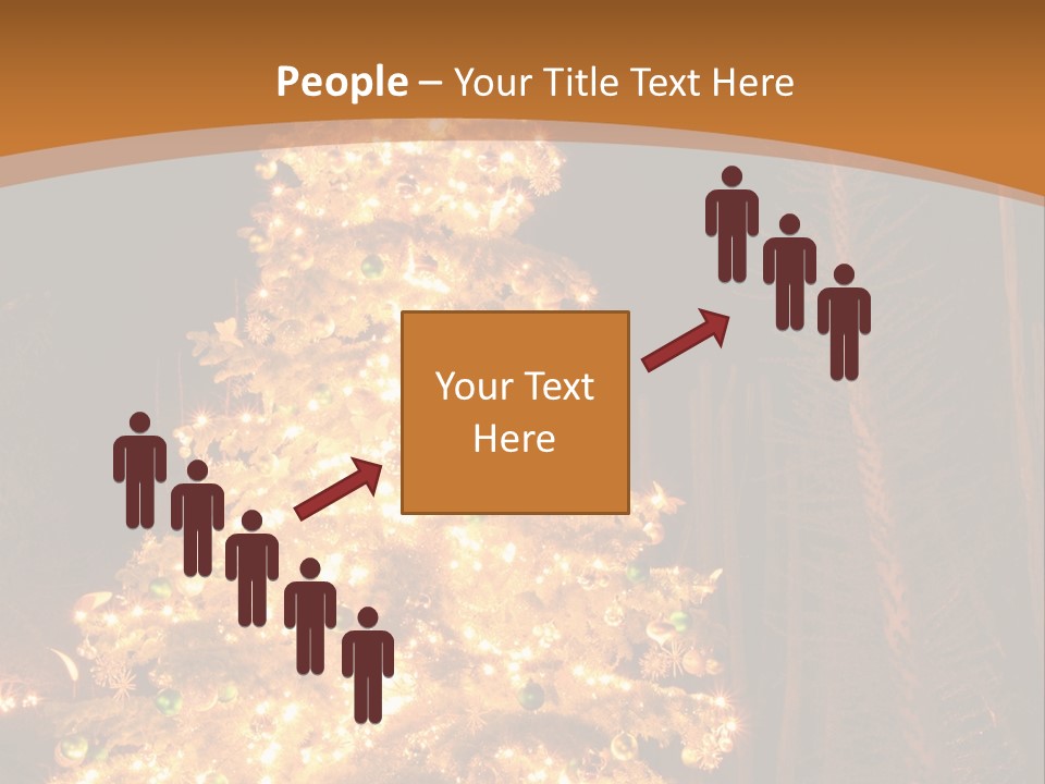 Christmas Tree Lights PowerPoint Template