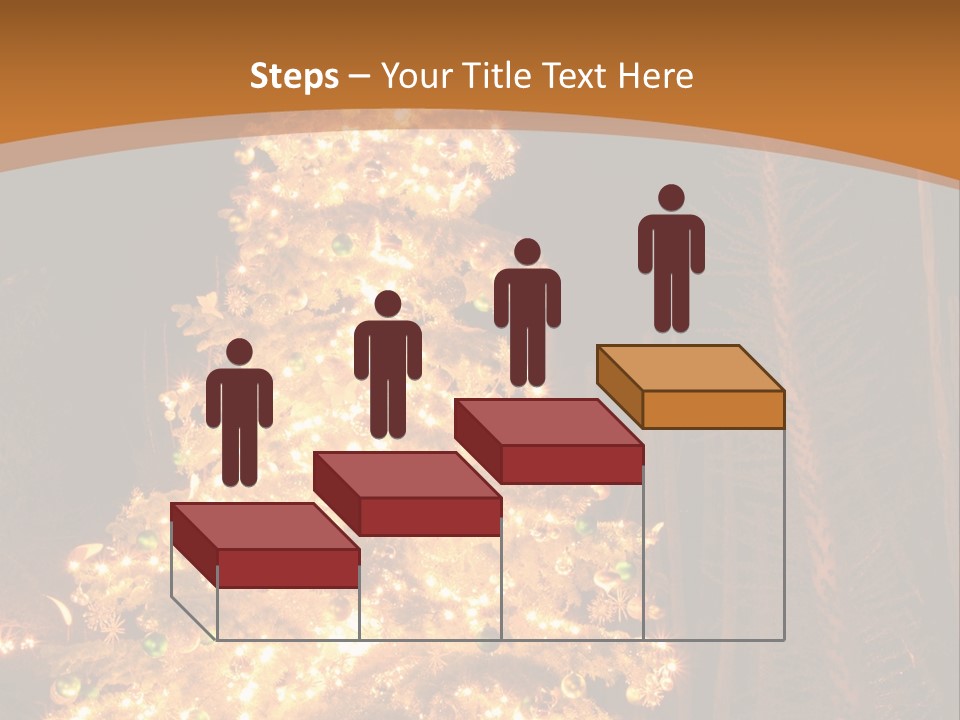 Christmas Tree Lights PowerPoint Template