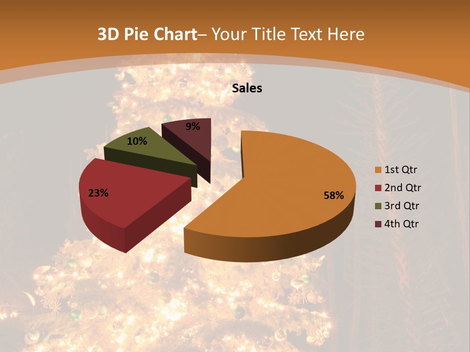 Christmas Tree Lights PowerPoint Template