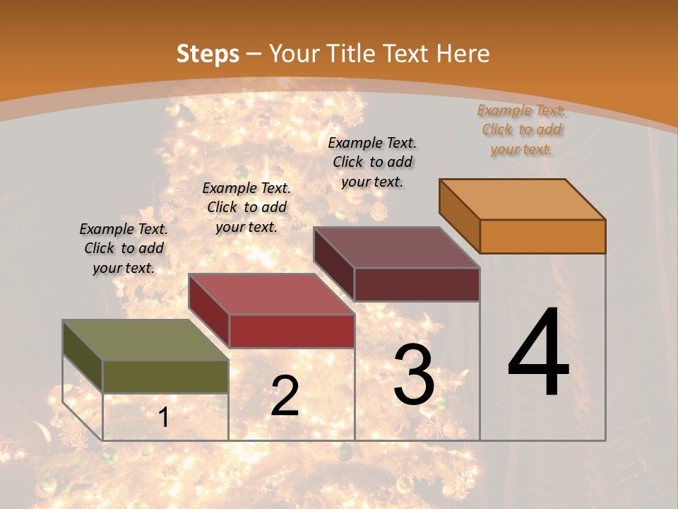 Christmas Tree Lights PowerPoint Template