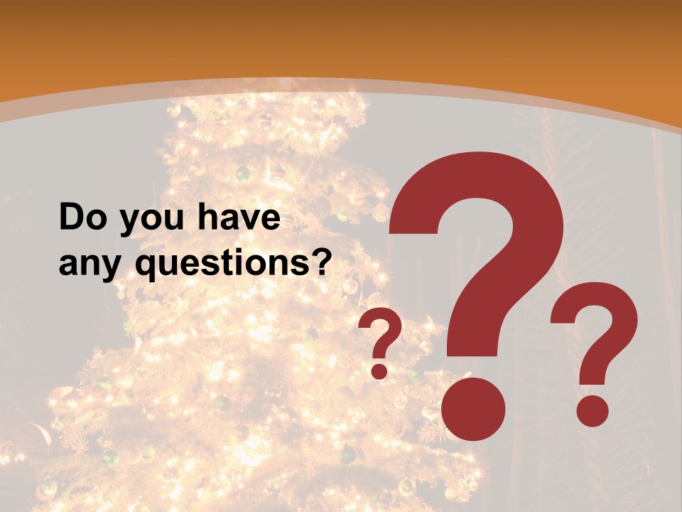 Christmas Tree Lights PowerPoint Template