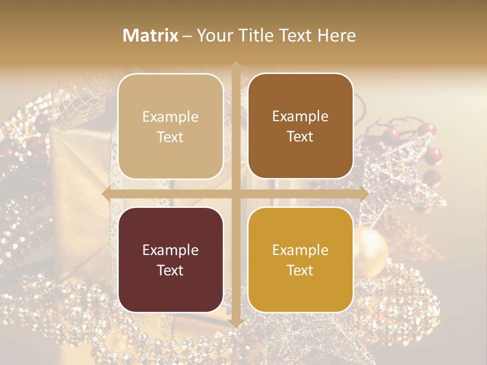 Present Red Stars PowerPoint Template