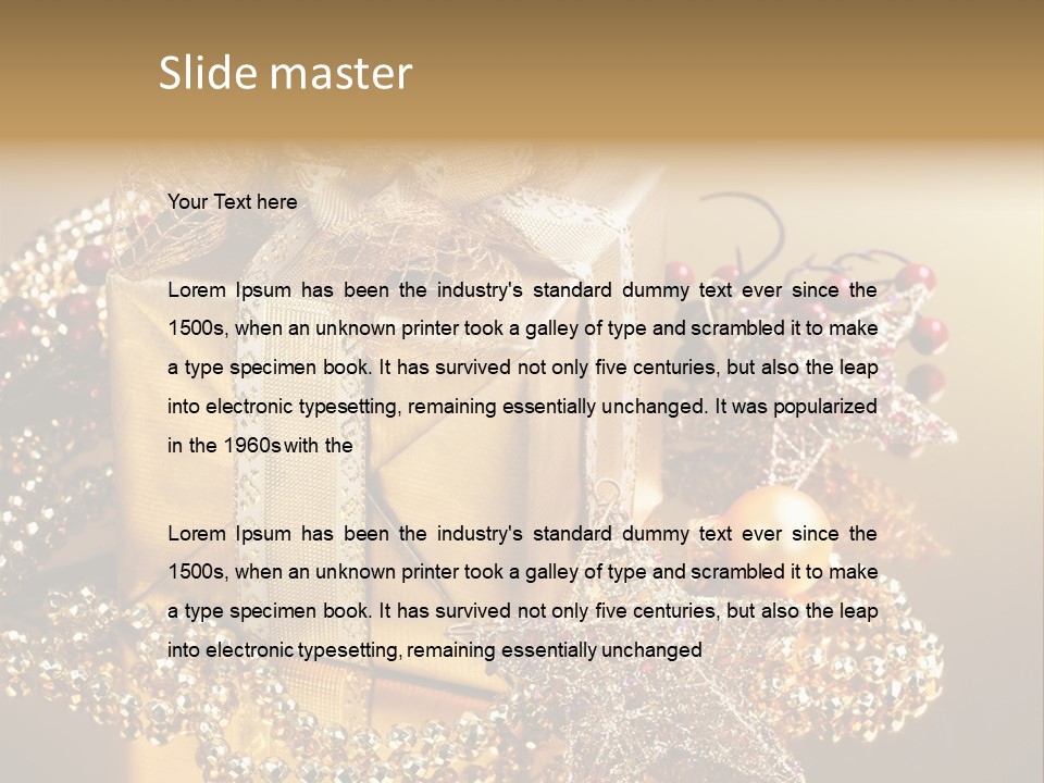 Present Red Stars PowerPoint Template