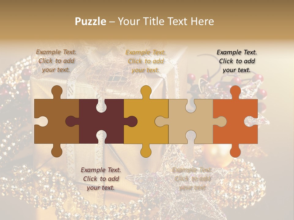 Present Red Stars PowerPoint Template