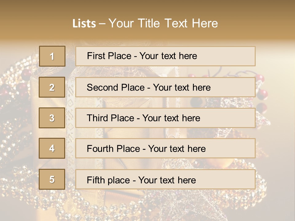 Present Red Stars PowerPoint Template