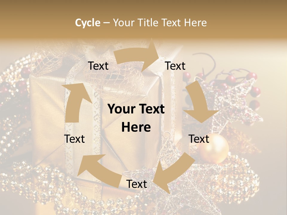 Present Red Stars PowerPoint Template