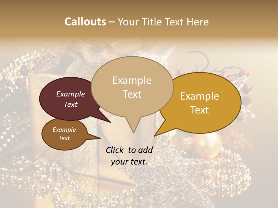 Present Red Stars PowerPoint Template
